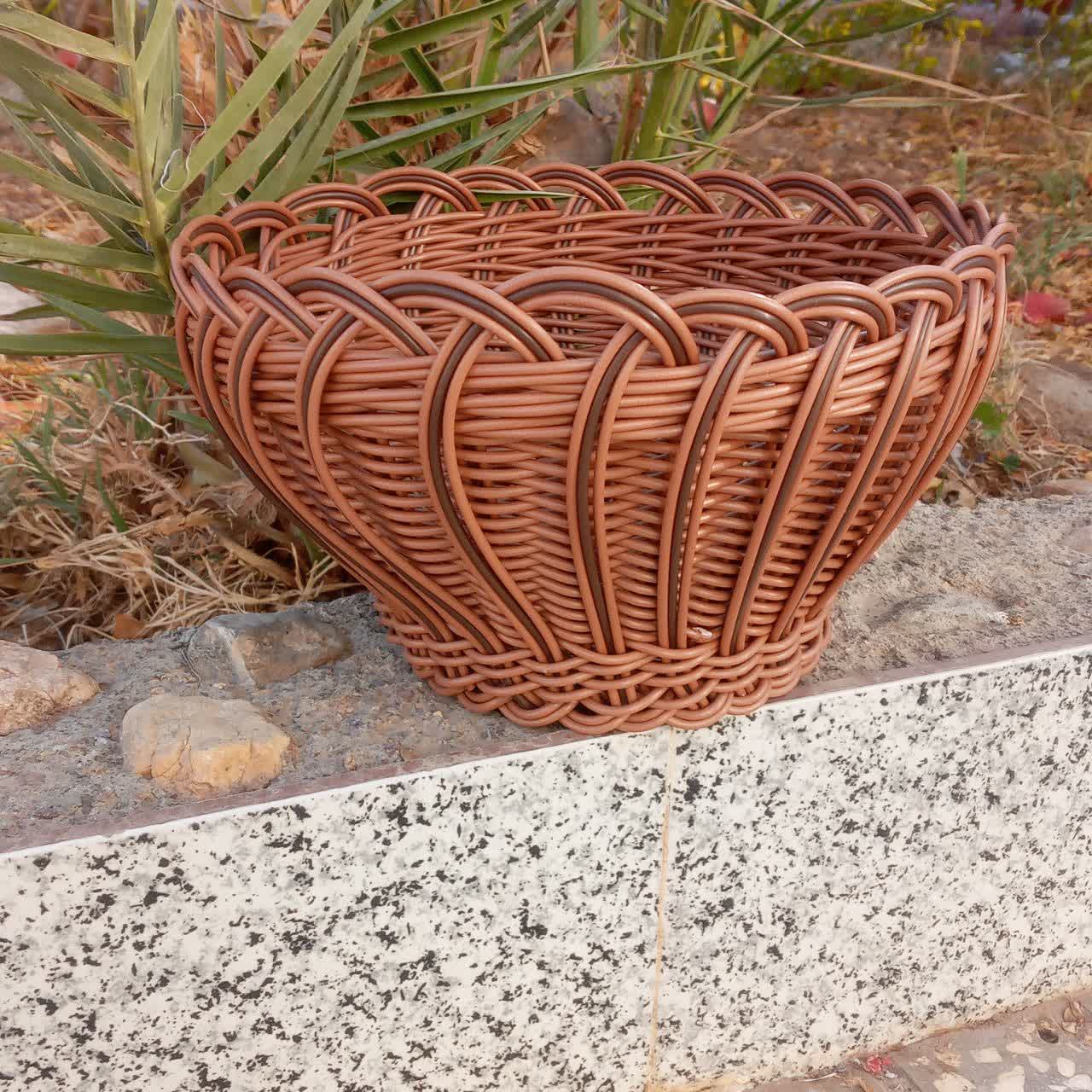 سبد حصیری مخصوص میوه طرح ۲